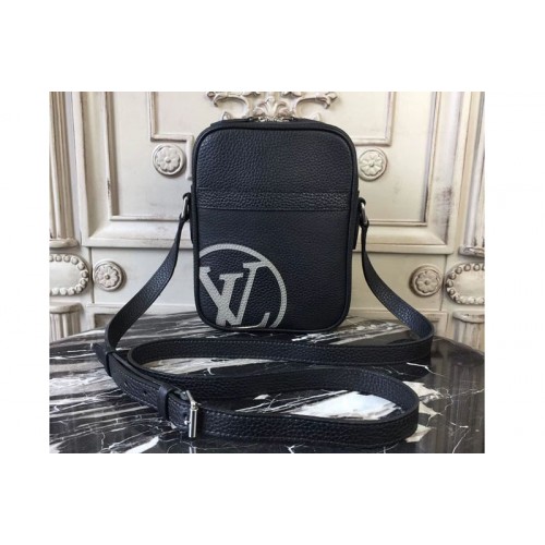 Louis Vuitton M54787 Danube PM Bags in Black Taurillon Leather Louis Vuitton M54787 Danube PM Bags in Black Taurillon Leather