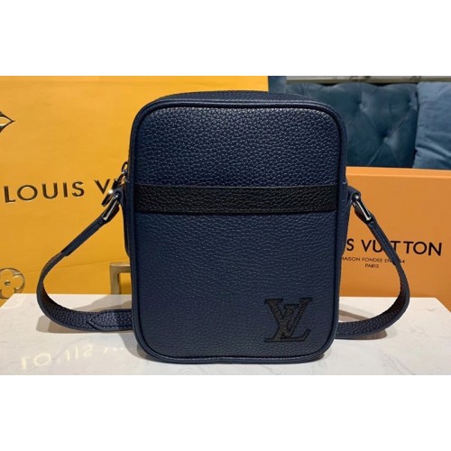 Louis Vuitton M55168 Danube Slim PM city bag Navy Blue Taurillon leather Louis Vuitton M55168 Danube Slim PM city bag Navy Blue Taurillon leather