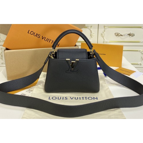 Louis Vuitton M56071 Capucines Mini handbag in Black Taurillon leather Louis Vuitton M56071 Capucines Mini handbag in Black Taurillon leather