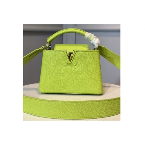 Louis Vuitton M56754 Capucines Mini handbag In Green Taurillon leather Louis Vuitton M56754 Capucines Mini handbag In Green Taurillon leather