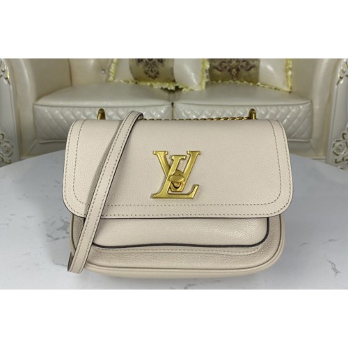 Louis Vuitton M57072 Lockme Chain PM handbag in Griege Grained calf leather Louis Vuitton M57072 Lockme Chain PM handbag in Griege Grained calf leather