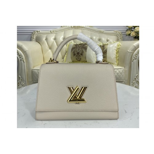 Louis Vuitton M57092 Twist One Handle handbag in Greige Taurillon leather Louis Vuitton M57092 Twist One Handle handbag in Greige Taurillon leather