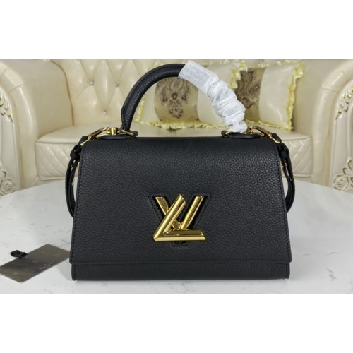 Louis Vuitton M57093 Twist One Handle PM handbag in Black Taurillon leather Louis Vuitton M57093 Twist One Handle PM handbag in Black Taurillon leather