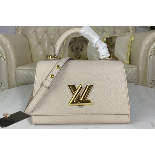 Louis Vuitton M57214 Twist One Handle PM handbag in Greige Taurillon leather Louis Vuitton M57214 Twist One Handle PM handbag in Greige Taurillon leather