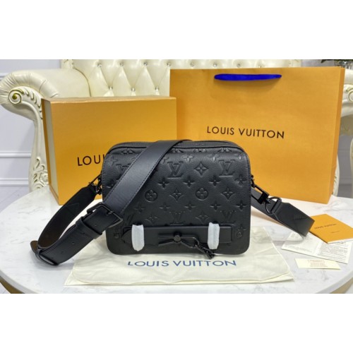 Louis Vuitton M57307 Steamer Messenger bag in Black Monogram Taurillon leather Louis Vuitton M57307 Steamer Messenger bag in Black Monogram Taurillon leather