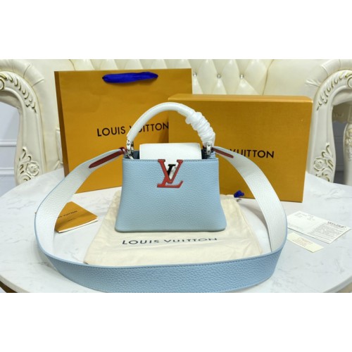 Louis Vuitton M57519 Capucines Mini handbag in Olympe Blue Red White Taurillon leather Louis Vuitton M57519 Capucines Mini handbag in Olympe Blue Red White Taurillon leather