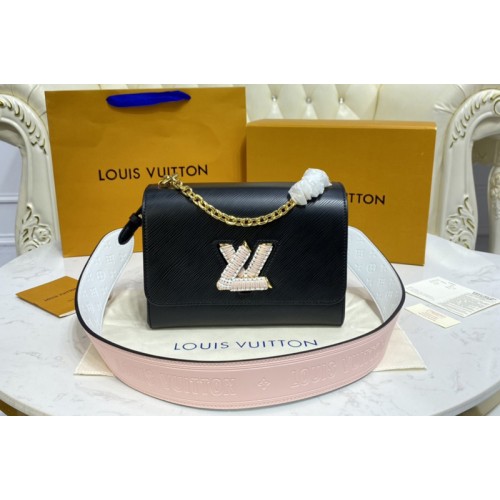 Louis Vuitton M57667 Twist MM handbag in Black Epi leather Louis Vuitton M57667 Twist MM handbag in Black Epi leather