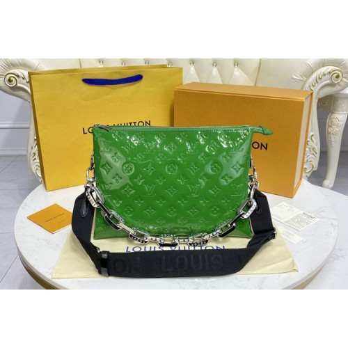Louis Vuitton M57783 Coussin MM handbag in Green Monogram Vernis