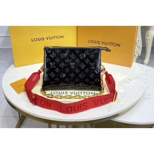 Louis Vuitton M57790 Coussin PM handbag in Black Monogram Vernis