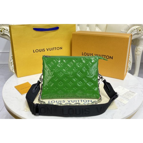 Louis Vuitton M57790 Coussin PM handbag in Green Monogram Vernis