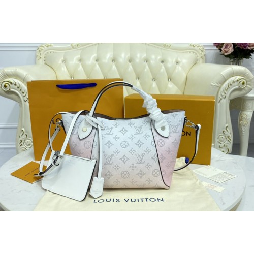 Louis Vuitton M57858 Hina PM handbag in Gradient Pink Mahina perforated calf leather Louis Vuitton M57858 Hina PM handbag in Gradient Pink Mahina perforated calf leather