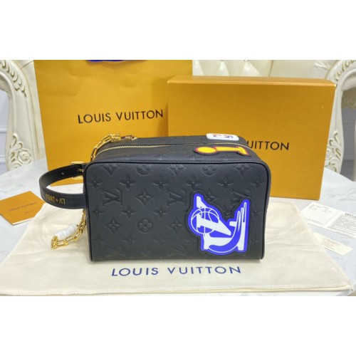 Louis Vuitton M58515 LVXNBA Cloakroom Dopp Kit Bag in Black Cowhide leather Louis Vuitton M58515 LVXNBA Cloakroom Dopp Kit Bag in Black Cowhide leather
