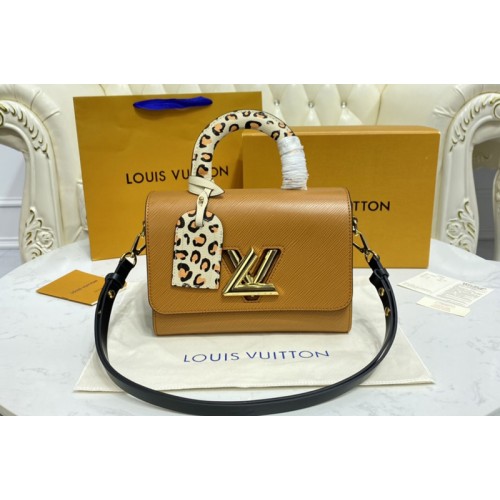 Louis Vuitton M58689 Twist MM handbag in Gold Epi grained leather Louis Vuitton M58689 Twist MM handbag in Gold Epi grained leather