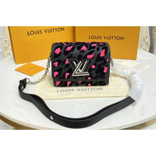 Louis Vuitton M58569 Twist PM Bag in Black Taurillon Leather Louis Vuitton M58569 Twist PM Bag in Black Taurillon Leather