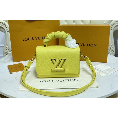 Louis Vuitton M58571 Twist PM handbag in Ginger Yellow Taurillon leather Louis Vuitton M58571 Twist PM handbag in Ginger Yellow Taurillon leather