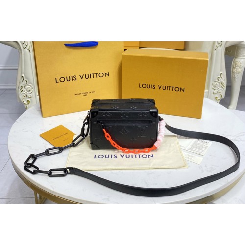 Louis Vuitton M55702 Mini Soft Trunk bag in Black Taurillon cowhide leather Louis Vuitton M55702 Mini Soft Trunk bag in Black Taurillon cowhide leather
