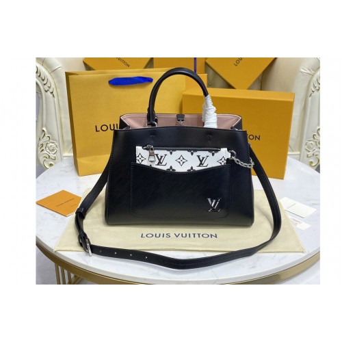 Louis Vuitton M59954 Marelle Tote MM bag in Black Epi leather