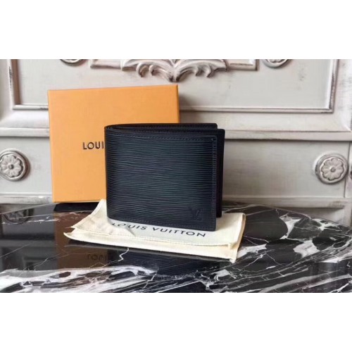 Louis Vuitton M60053 Amerigo Wallet in Black Epi Leather