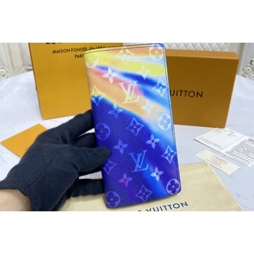Louis Vuitton M80957 Brazza Wallet in Monogram Sunset coated canvas