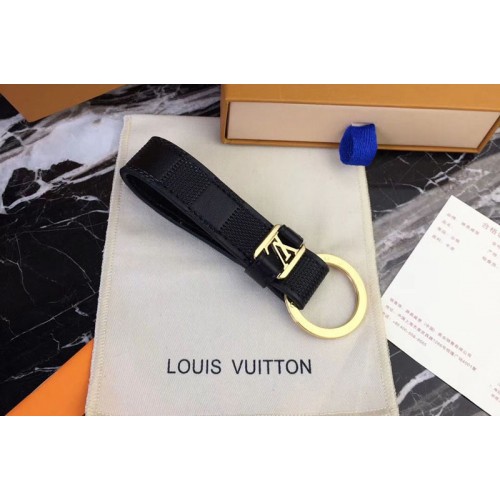 Louis Vuitton M62710 Dragonne Key Holder Damier Infini Gold Hardware Louis Vuitton M62710 Dragonne Key Holder Damier Infini Gold Hardware