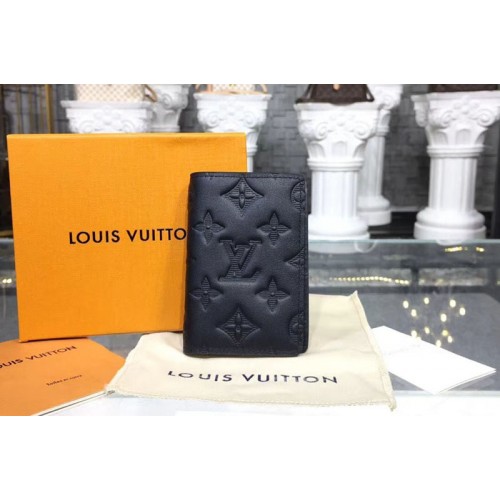 Louis Vuitton M62899 Pocket Organizer Wallet in Monogram Shadow Leather Louis Vuitton M62899 Pocket Organizer Wallet in Monogram Shadow Leather