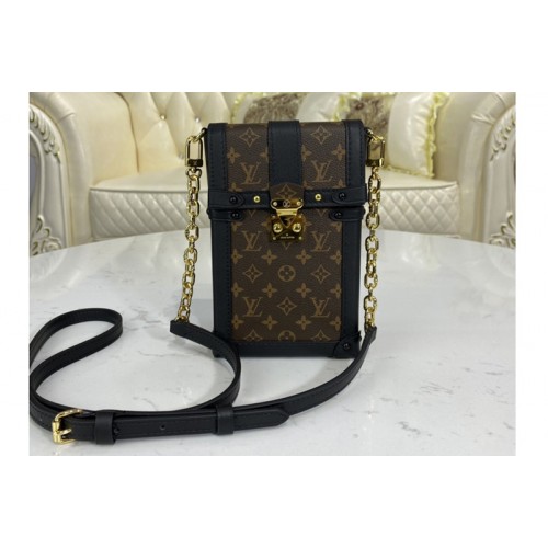 Louis Vuitton M63913 Pochette Trunk Verticale Monogram coated canvas and calf leather
