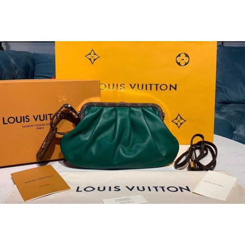 Louis Vuitton M67606 Boursicot Clutch Shoulder Bags Green Tan Calf Leather Louis Vuitton M67606 Boursicot Clutch Shoulder Bags Green Tan Calf Leather