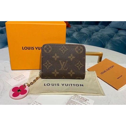 Louis Vuitton M68312 Zippy Coin Purse Monogram Canvas With Pink