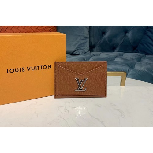 Louis Vuitton M68611 Lockme card holder Brown Calf leather Louis Vuitton M68611 Lockme card holder Brown Calf leather