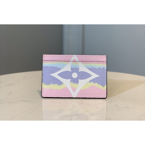 Louis Vuitton M69115 Escale Card Holder In Pink Monogram Canvas Louis Vuitton M69115 Escale Card Holder In Pink Monogram Canvas