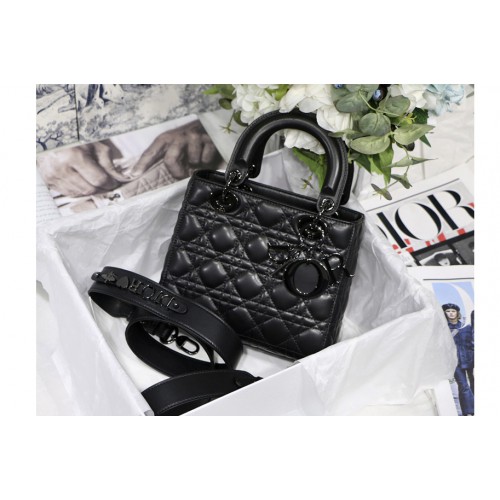 Christian Dior M0538 Small Lady Dior My ABCDior bag on Black Cannage Lambskin Christian Dior M0538 Small Lady Dior My ABCDior bag on Black Cannage Lambskin