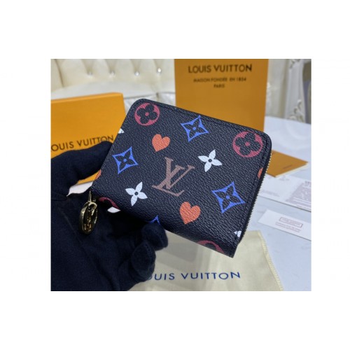 Louis Vuitton M80305 Game On Zippy coin purse in Black Transformed Game On canvas