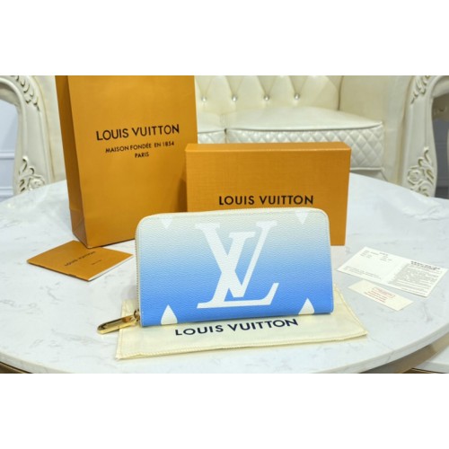 Louis Vuitton M80360 Zippy wallet in Blue Monogram coated canvas