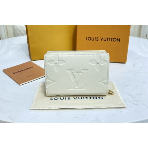 Louis Vuitton M80754 Clea wallet in Crème Beige Embossed supple grained cowhide leather Louis Vuitton M80754 Clea wallet in Crème Beige Embossed supple grained cowhide leather