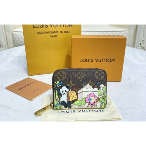 Louis Vuitton M80865 Zippy Coin Purse in Monogram canvas With Myosotis Blue Louis Vuitton M80865 Zippy Coin Purse in Monogram canvas With Myosotis Blue