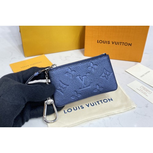 Louis Vuitton M80900 Key Pouch in Navy Blue Monogram Empreinte leather Louis Vuitton M80900 Key Pouch in Navy Blue Monogram Empreinte leather