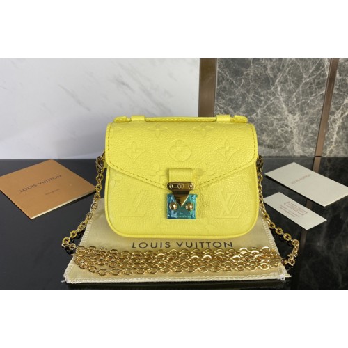 Louis Vuitton M81407 Micro Metis Bag on Yellow Monogram Empreinte leather