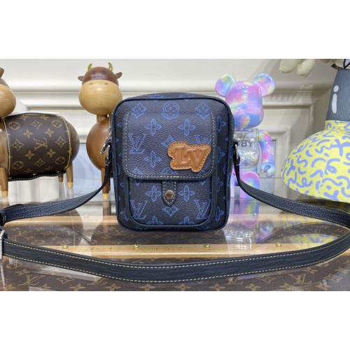 Louis Vuitton M81854 Christopher Wearable Wallet in Blue Monogram coated canvas Louis Vuitton M81854 Christopher Wearable Wallet in Blue Monogram coated canvas