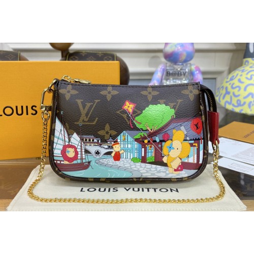 Louis Vuitton M81633 Mini Pochette Accessoires in Monogram canvas Louis Vuitton M81633 Mini Pochette Accessoires in Monogram canvas