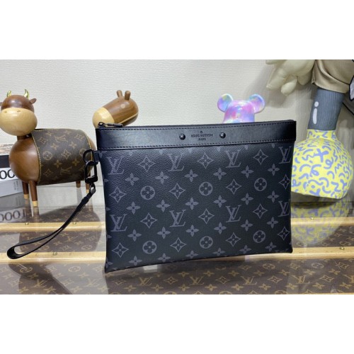 Louis Vuitton M81569 Pochette To-Go Bag in Monogram Eclipse coated canvas Louis Vuitton M81569 Pochette To-Go Bag in Monogram Eclipse coated canvas