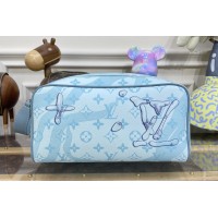 Louis Vuitton M82337 Dopp Kit toiletry bag in Crystal Blue Monogram Aquagarden coated canvas Louis Vuitton M82337 Dopp Kit toiletry bag in Crystal Blue Monogram Aquagarden coated canvas