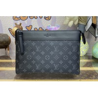 Louis Vuitton M82543 Pochette Voyage Souple Bag in Monogram Eclipse coated canvas Louis Vuitton M82543 Pochette Voyage Souple Bag in Monogram Eclipse coated canvas
