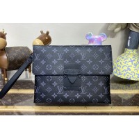 Louis Vuitton M82598 Pochette S-Lock Bag in Monogram Eclipse canvas Louis Vuitton M82598 Pochette S-Lock Bag in Monogram Eclipse canvas