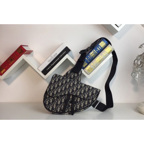 Christian Dior 1ADPO093 Dior Saddle bag in Beige and Black Dior Oblique Jacquard Christian Dior 1ADPO093 Dior Saddle bag in Beige and Black Dior Oblique Jacquard