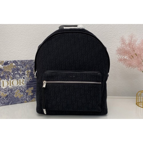 Christian Dior 1VOBA088YKY rider backpack in Black Dior Oblique Jacquard Christian Dior 1VOBA088YKY rider backpack in Black Dior Oblique Jacquard