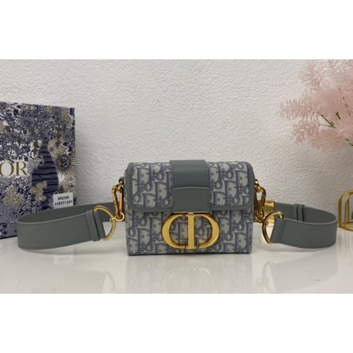 Christian Dior M9204 Dior 30 Montaigne Box bag in Gray Dior Oblique Jacquard