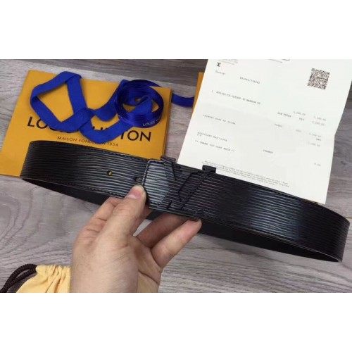 Louis Vuitton M9229 initiales 40mm Belts in Black Epi Leather