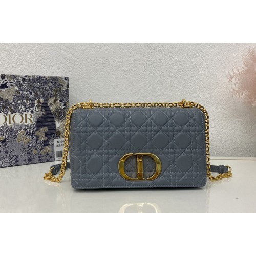 Christian Dior M9242 Medium Dior Caro bag in Blue Supple Cannage Calfskin