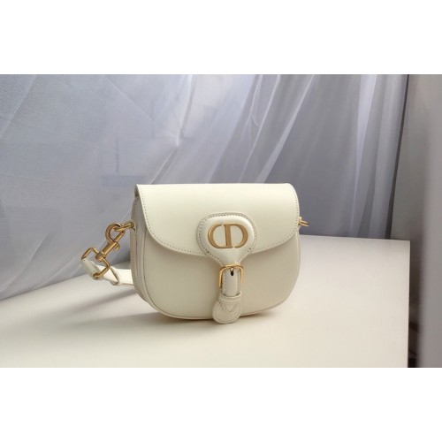 Christian Dior M9317 Small Dior Bobby Bag in White Box Calfskin