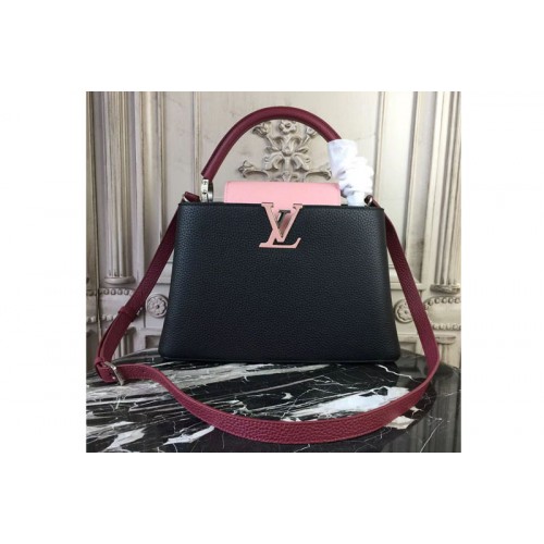 Louis Vuitton M95509 Capucines MM Bags in Black Taurillon Leather Louis Vuitton M95509 Capucines MM Bags in Black Taurillon Leather